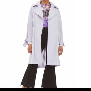 Topshop Truster Duster Lilac Trench Coat